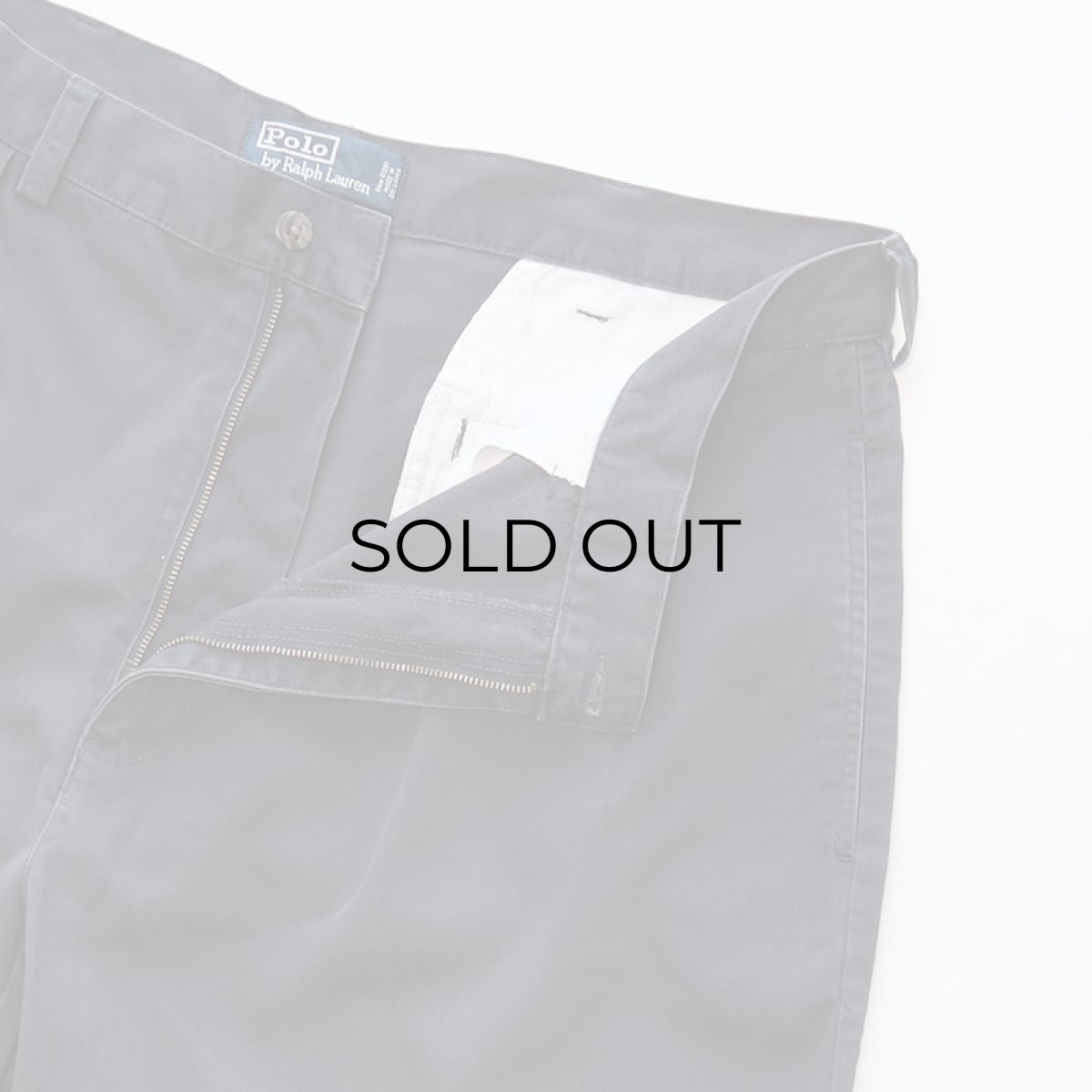 画像4: Polo by Ralph Lauren "POLO CHINO" COTTON TWILL TUCK SHORTS 【W38 程度】 (4)