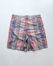 画像3: 〜90's Polo by Ralph Lauren COTTON MADRAS CHECK TUCK SHORTS "MADE IN USA" 【W36 程度】 (3)