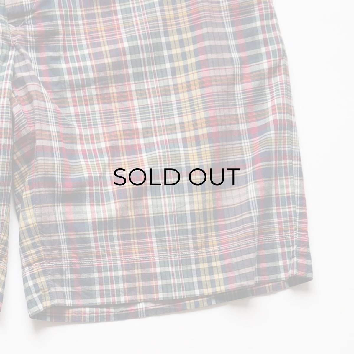 画像5: Polo by Ralph Lauren COTTON MADRAS CHECK NO TUCK SHORTS 【W37 程度】 (5)