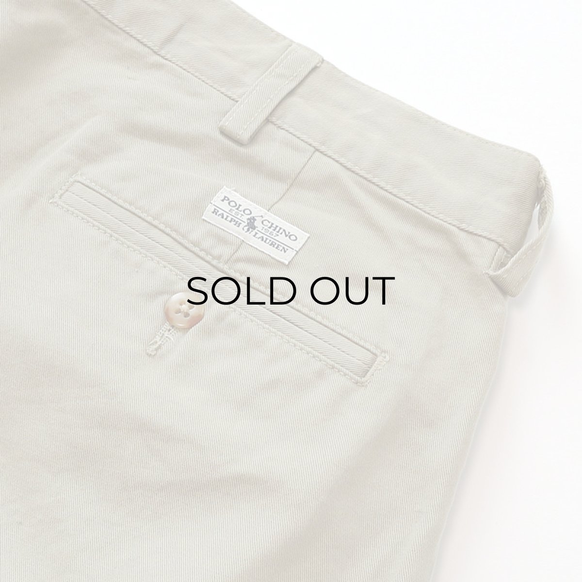 画像8: 90's Polo by Ralph Lauren "POLO CHINO" COTTON TWILL TUCK PANTS【W35 x L34 程度】 (8)