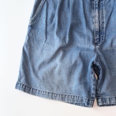 画像5: 90's DOCKERS COTTON DENIM TUCK SHORTS 【W35 程度】 (5)