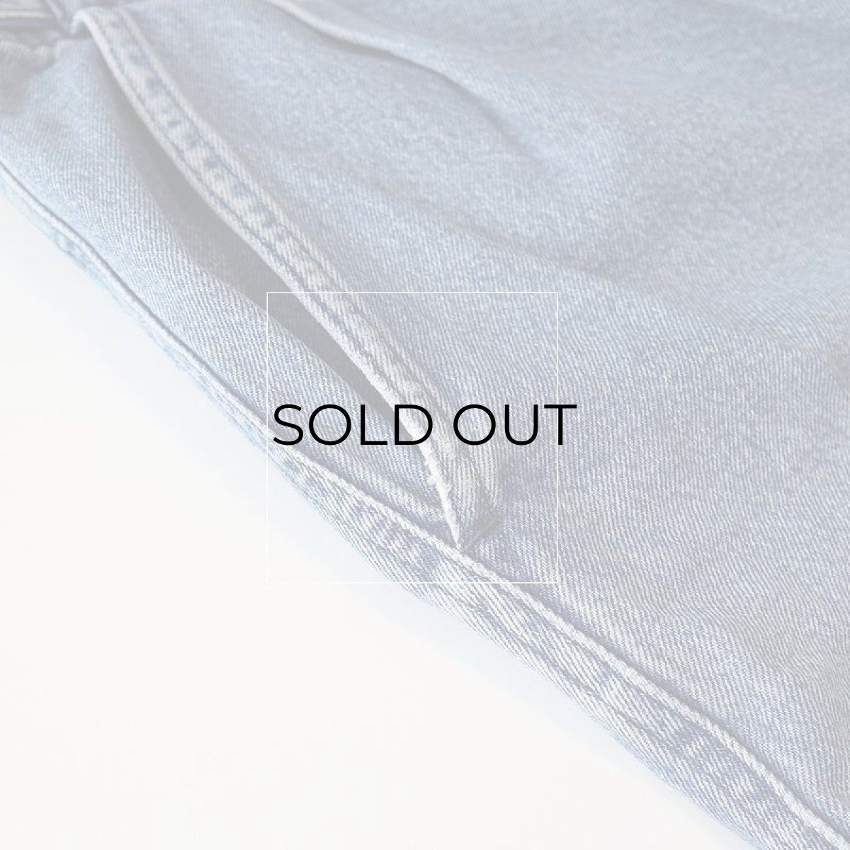 画像10: 90's DOCKERS COTTON DENIM TUCK SHORTS 【W35 程度】 (10)