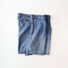 画像1: 90's DOCKERS COTTON DENIM TUCK SHORTS 【W35 程度】 (1)