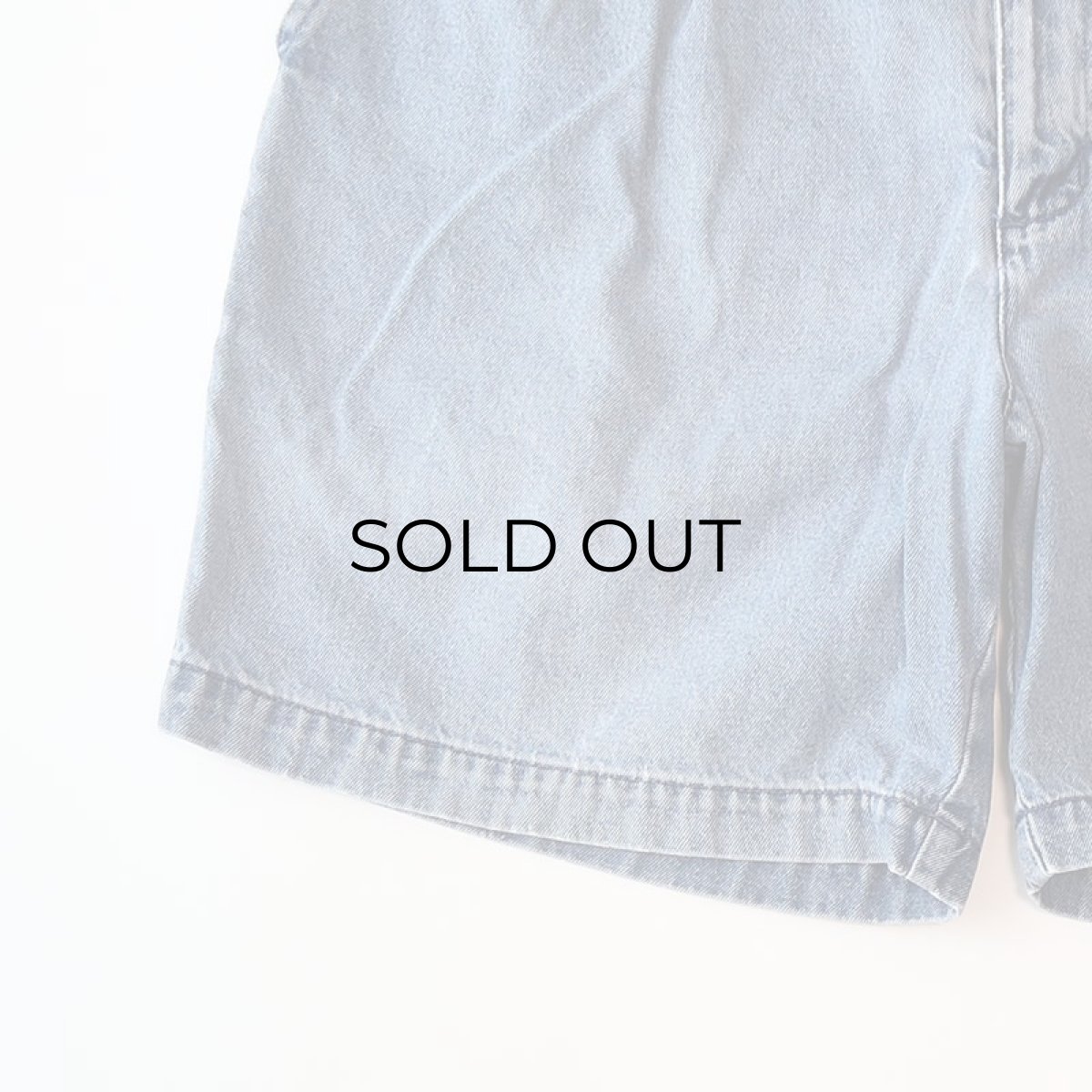 画像5: 90's DOCKERS COTTON DENIM TUCK SHORTS 【W36 程度】 (5)