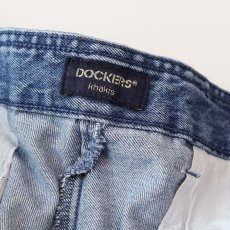 画像8: 90's DOCKERS COTTON DENIM TUCK SHORTS 【W36 程度】 (8)