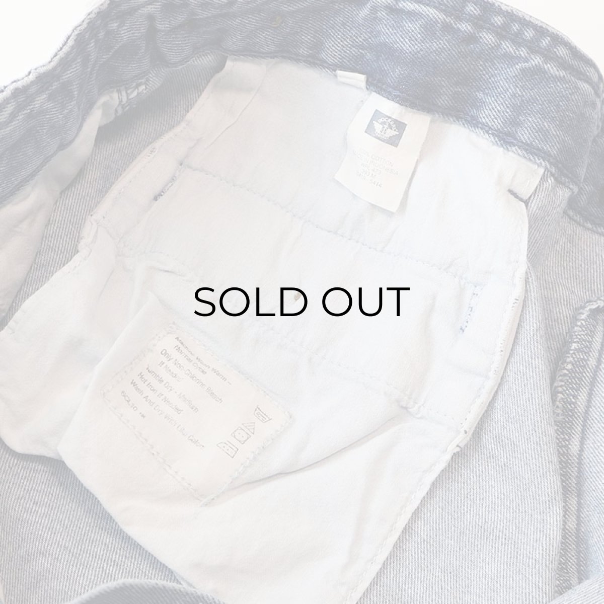 画像7: 90's DOCKERS COTTON DENIM TUCK SHORTS 【W36 程度】 (7)