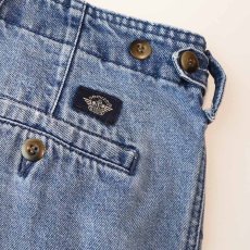 画像6: 90's DOCKERS COTTON DENIM TUCK SHORTS 【W36 程度】 (6)