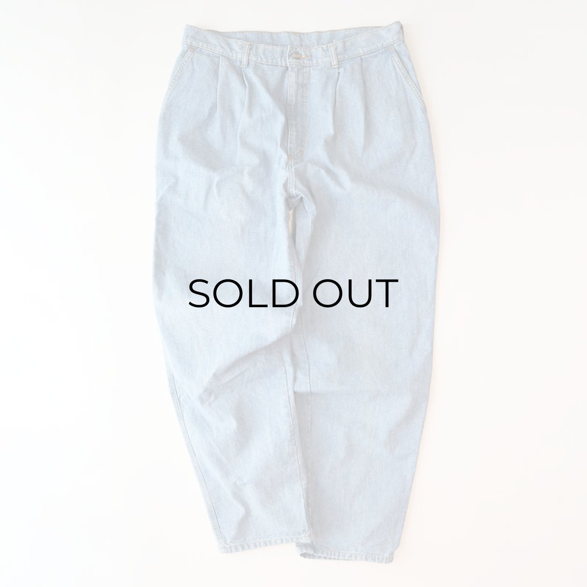 画像2: 〜90's Lee COTTON DUNGAREE TUCK PANTS【W36 x L31 程度】 (2)