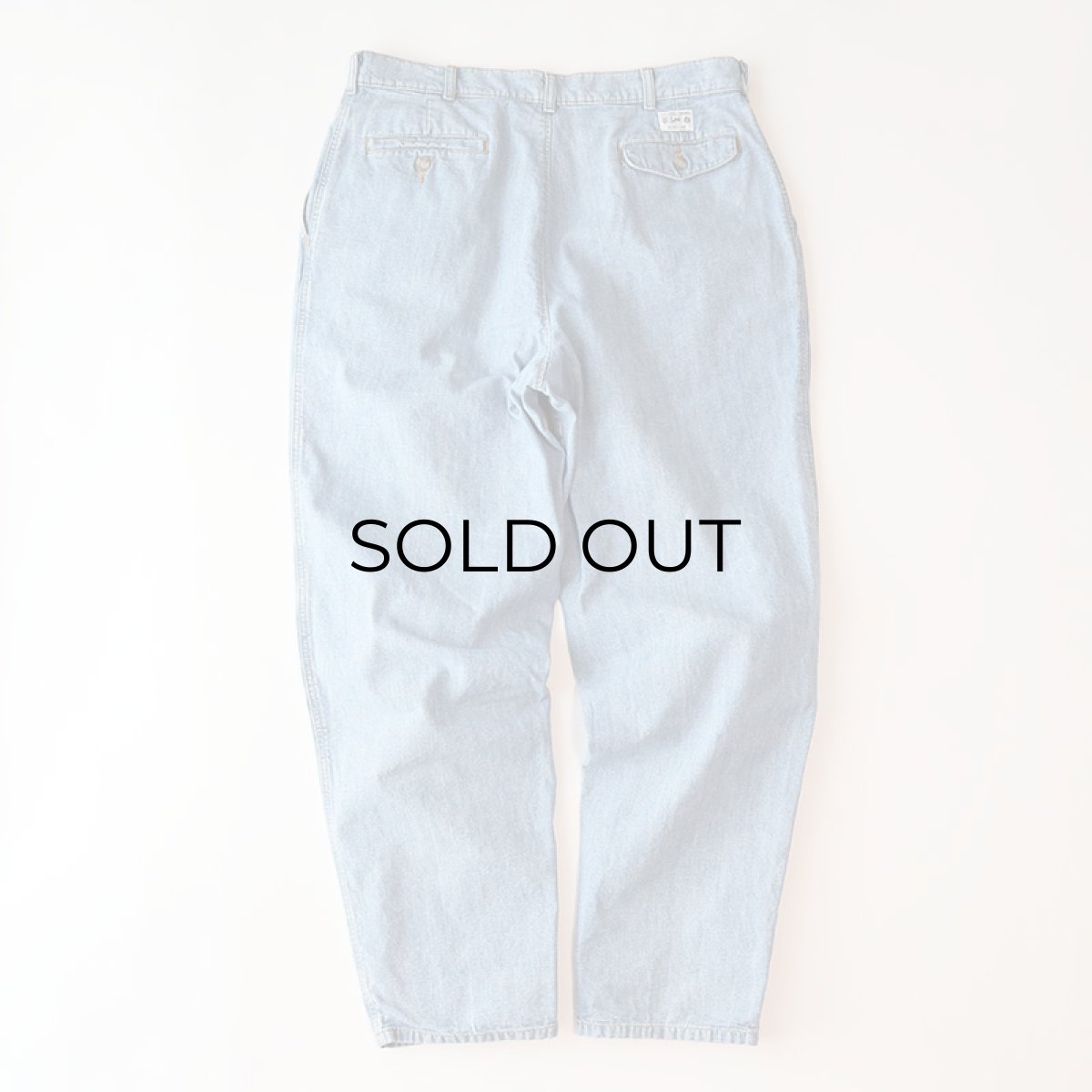 画像4: 〜90's Lee COTTON DUNGAREE TUCK PANTS【W36 x L31 程度】 (4)