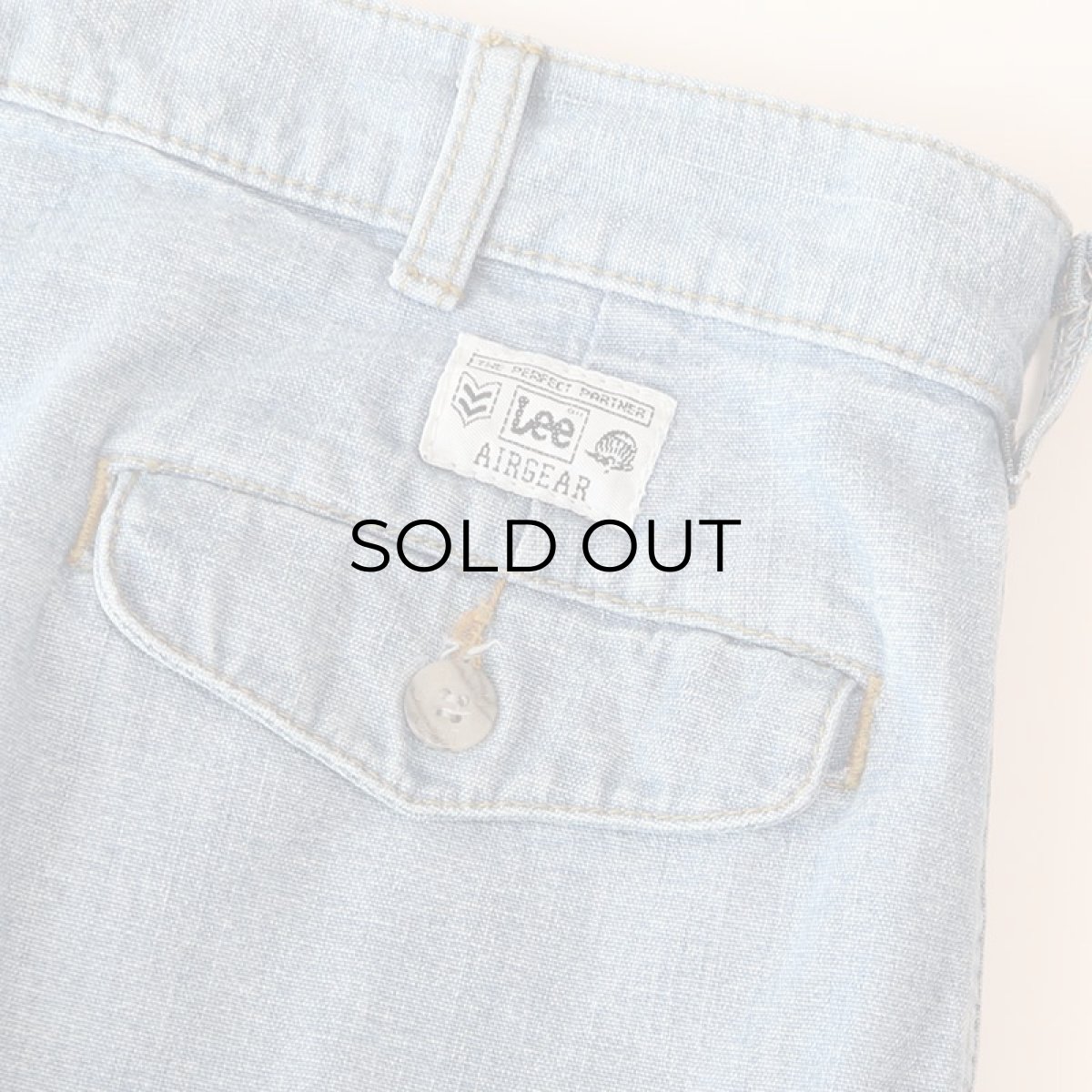 画像7: 〜90's Lee COTTON DUNGAREE TUCK PANTS【W36 x L31 程度】 (7)