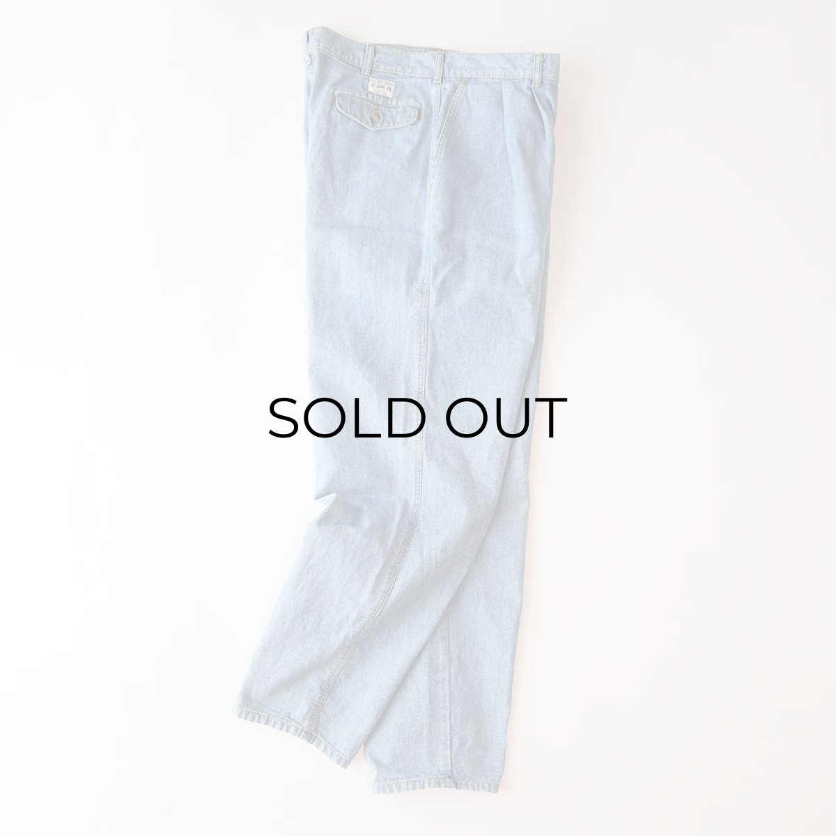 画像3: 〜90's Lee COTTON DUNGAREE TUCK PANTS【W36 x L31 程度】 (3)
