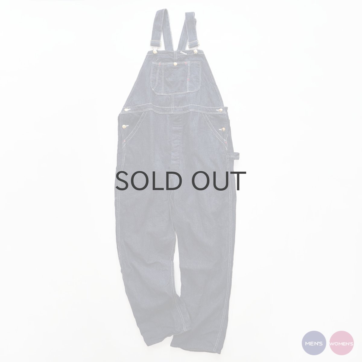 画像1: 50's BLUE BELL "Sanforized" COTTON DENIM LOW-BACK style OVERALL (1)