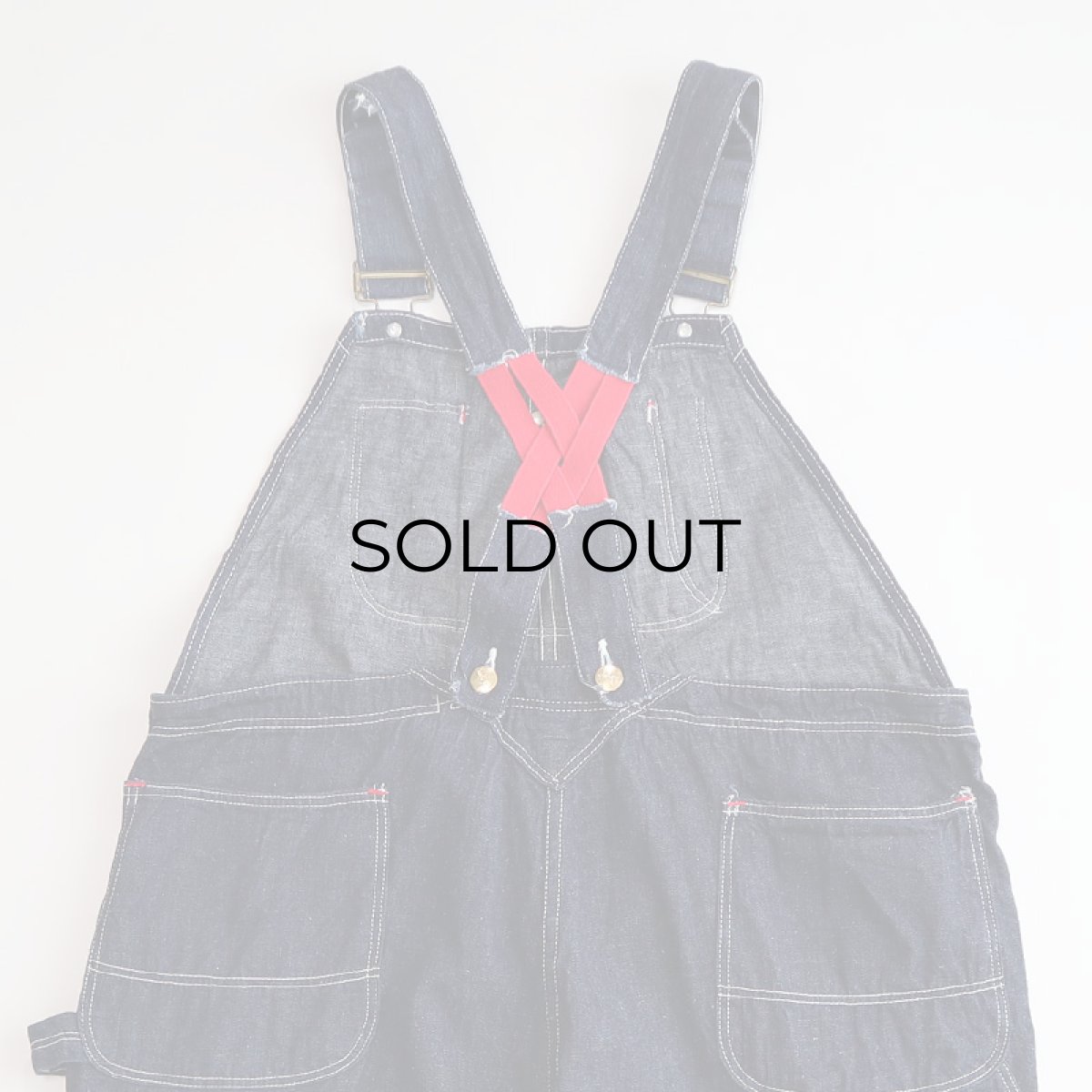 画像5: 50's BLUE BELL "Sanforized" COTTON DENIM LOW-BACK style OVERALL (5)