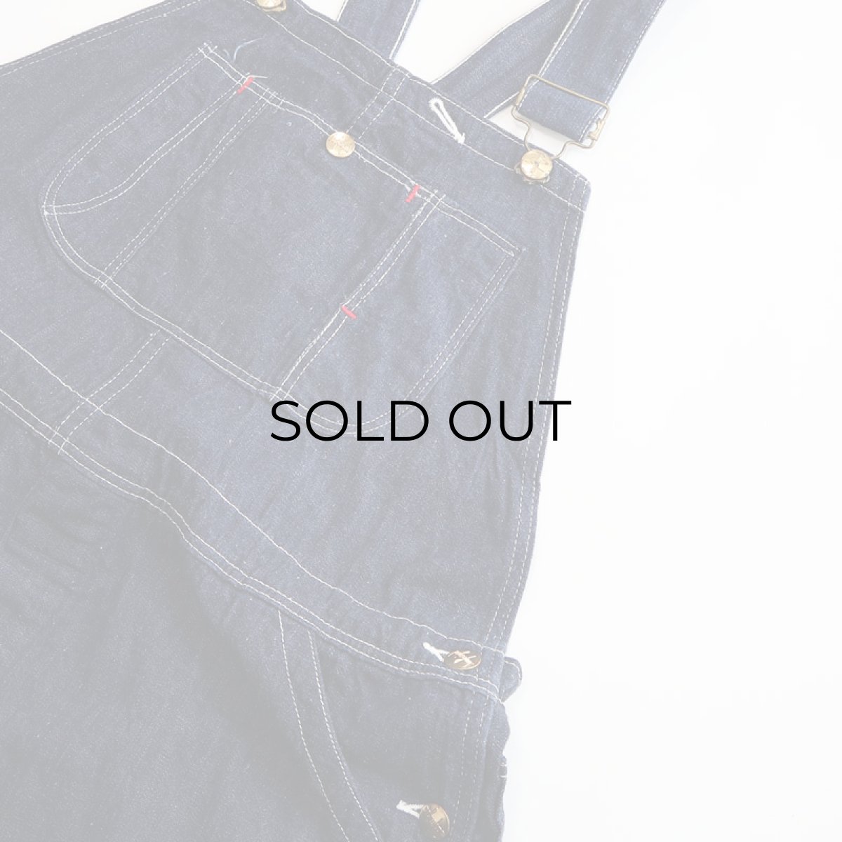 画像4: 50's BLUE BELL "Sanforized" COTTON DENIM LOW-BACK style OVERALL (4)