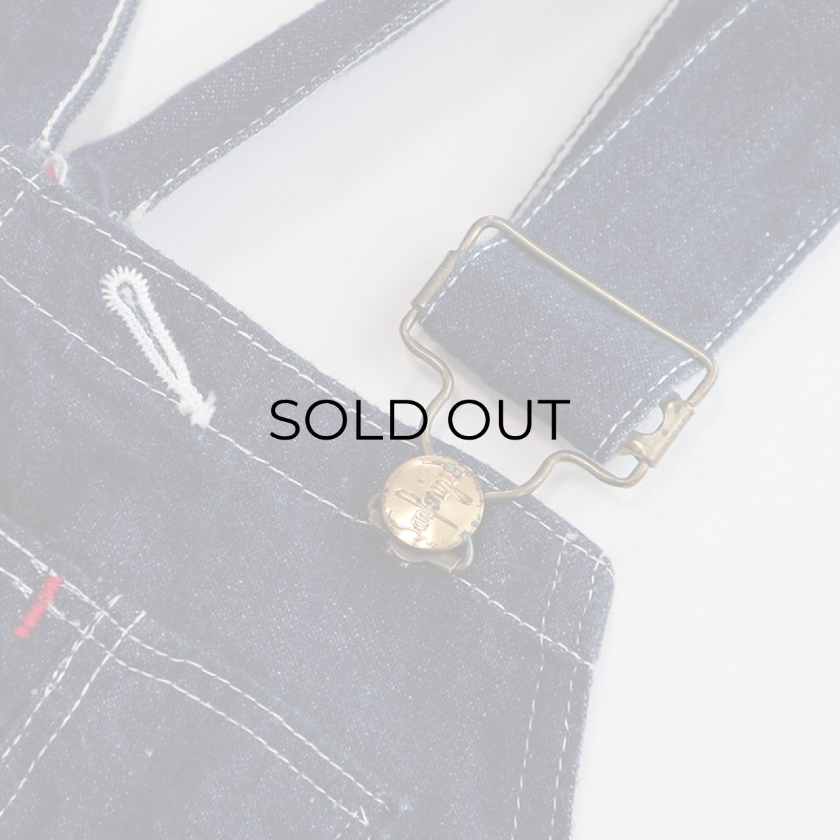 画像9: 50's BLUE BELL "Sanforized" COTTON DENIM LOW-BACK style OVERALL (9)