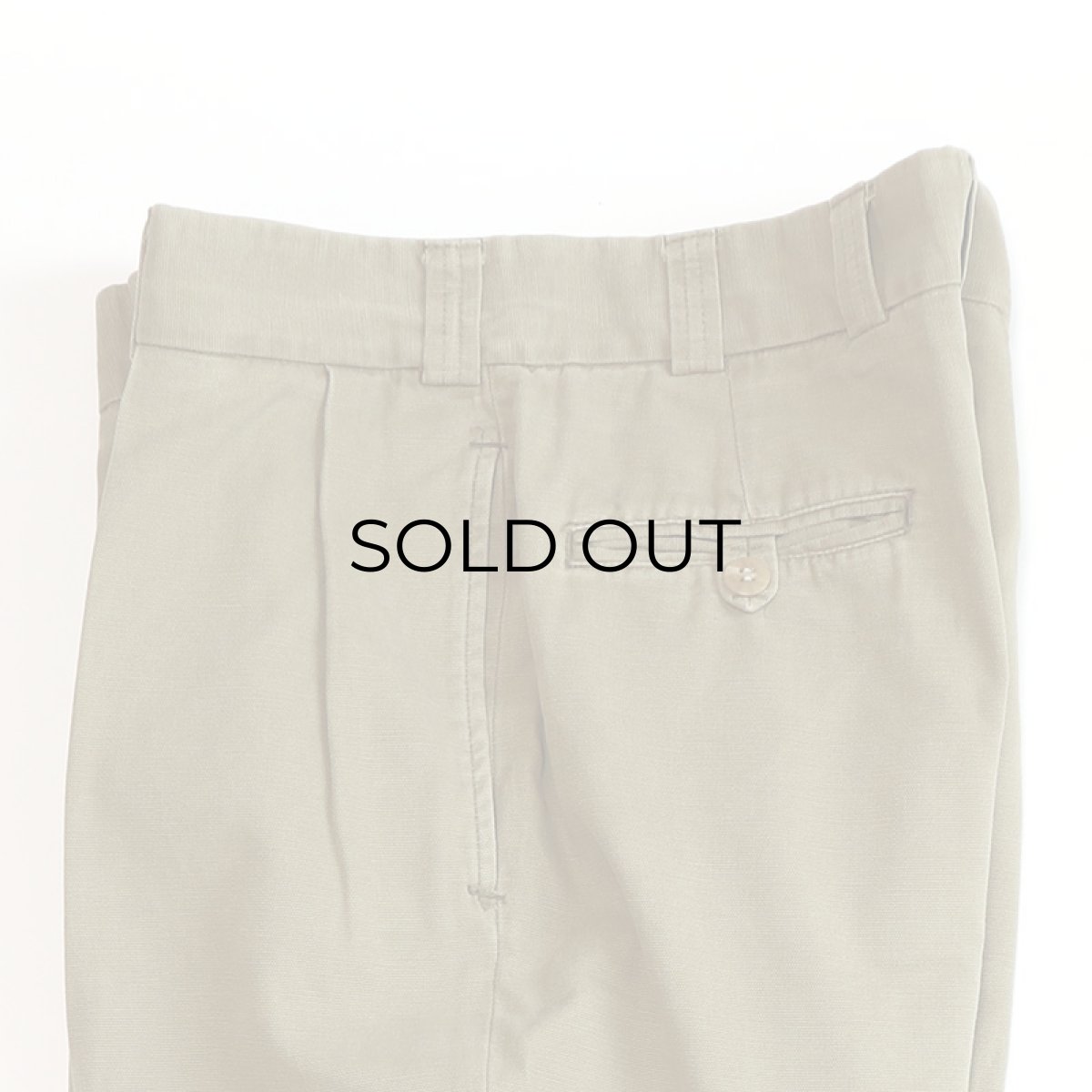 画像7: BILLS KHAKIS COTTON CANVAS TUCK PANTS "MADE IN PENNSYLVANIA"【W34 x L31.5 程度】 (7)