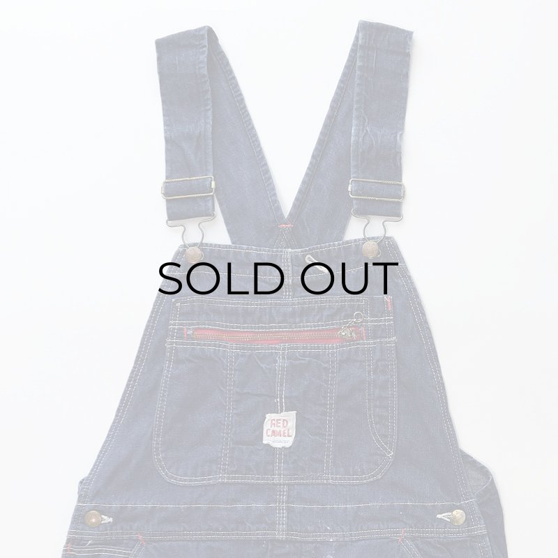 60's RED CAMEL DENIM CUT-OFF OVERALL,USED/VINTAGE (Men's & Women's)