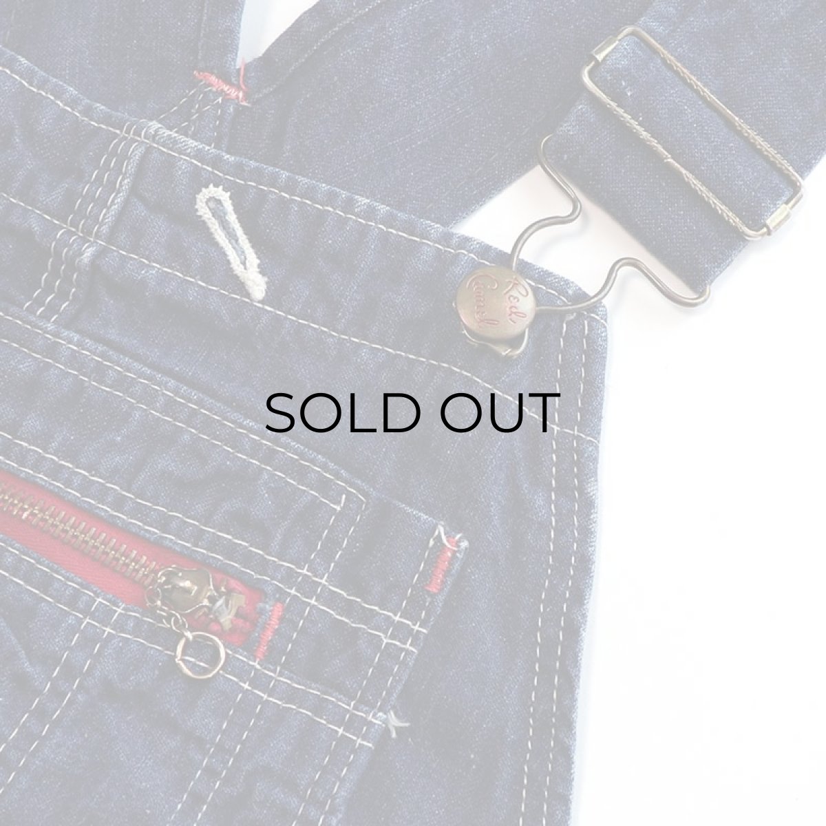 画像8: 〜60's RED CAMEL DENIM CUT-OFF OVERALL (8)