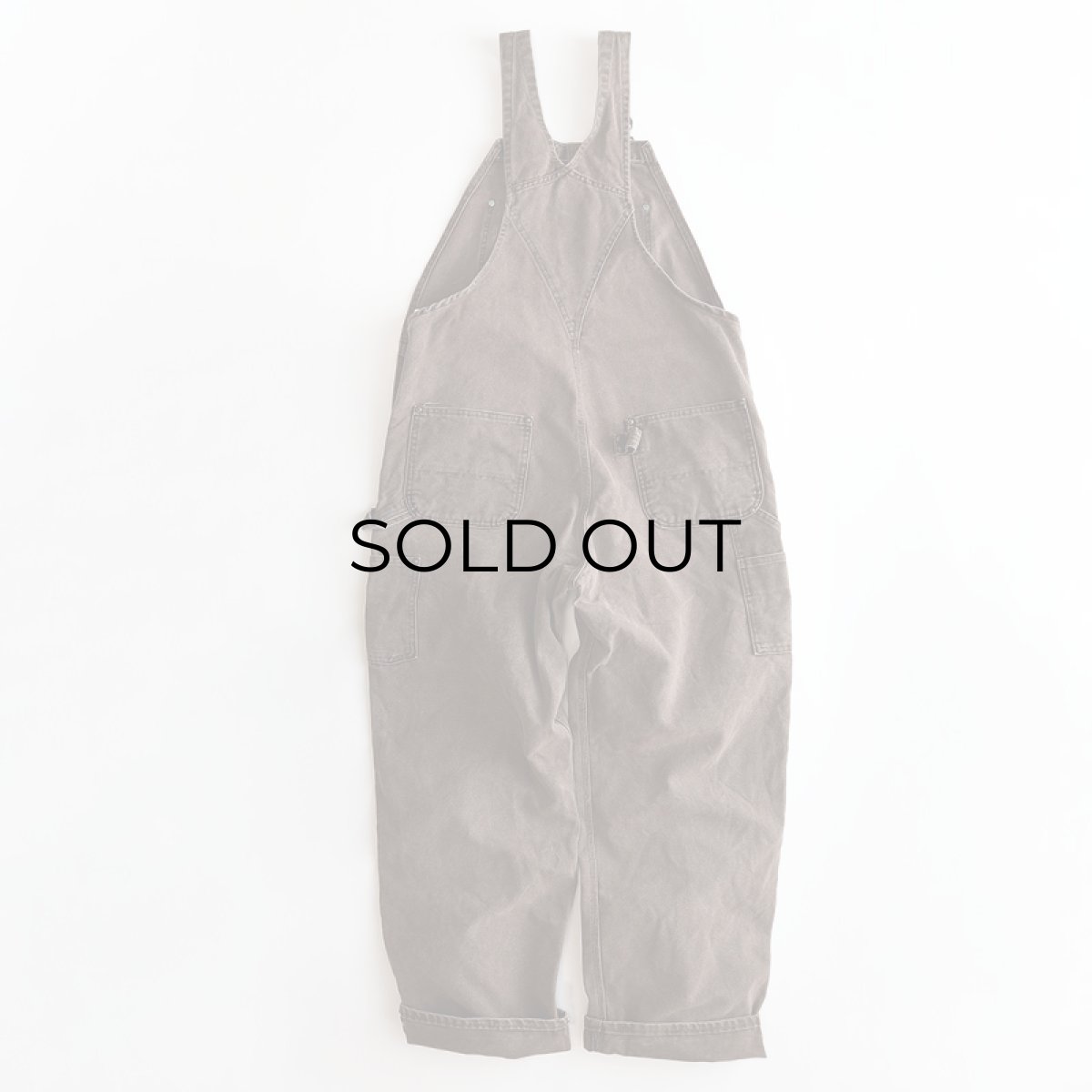 画像2: 〜00's CARHARTT COTTON DUCK W-KNEE OVERALL "MADE IN USA" (2)