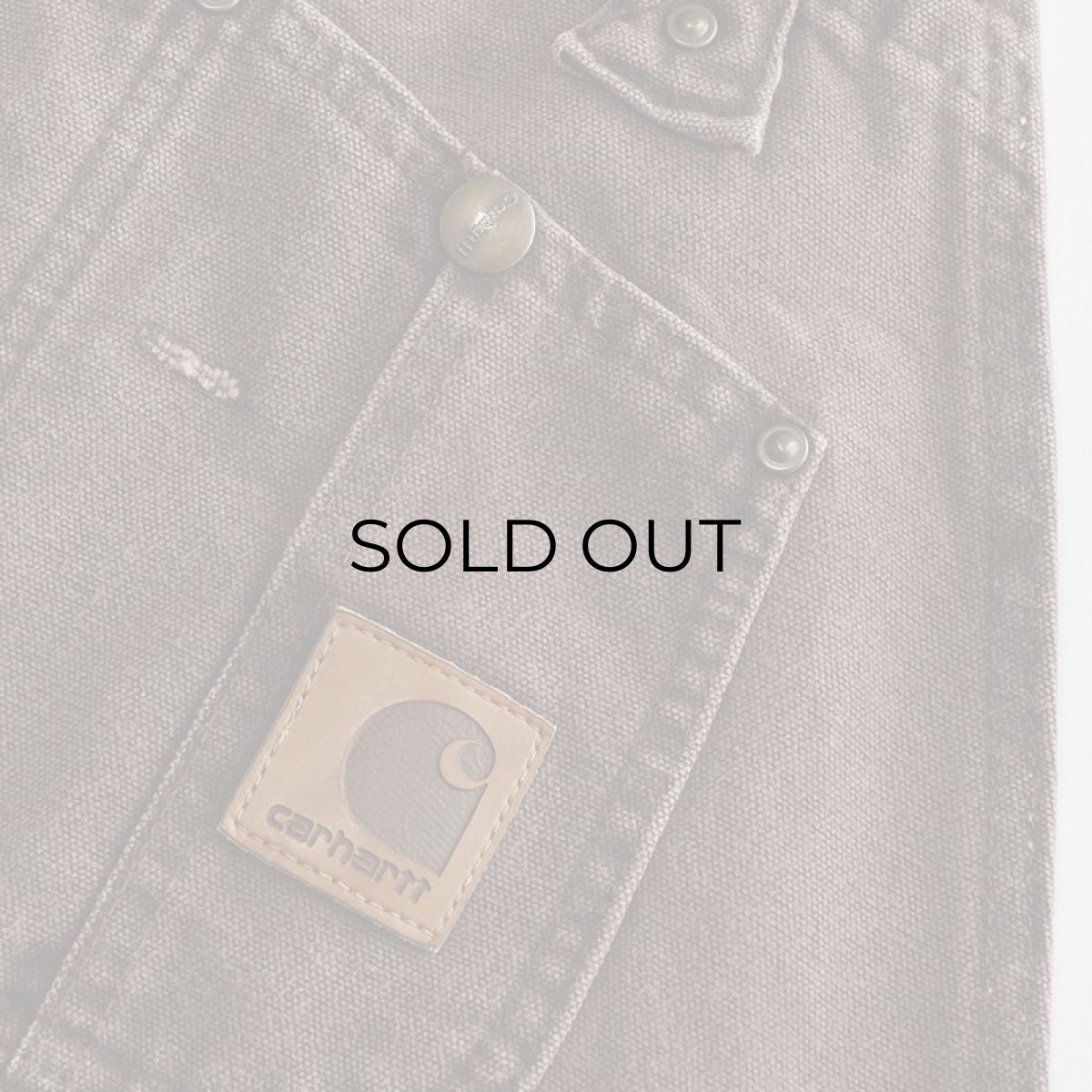 画像9: 〜00's CARHARTT COTTON DUCK W-KNEE OVERALL "MADE IN USA" (9)