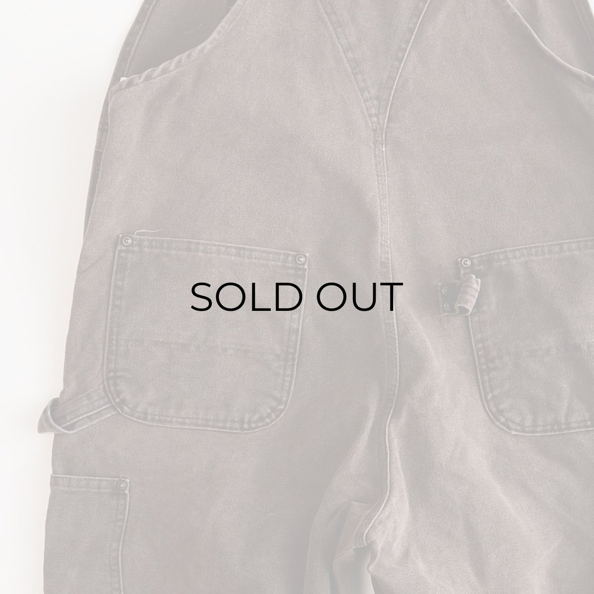 画像7: 〜00's CARHARTT COTTON DUCK W-KNEE OVERALL "MADE IN USA" (7)