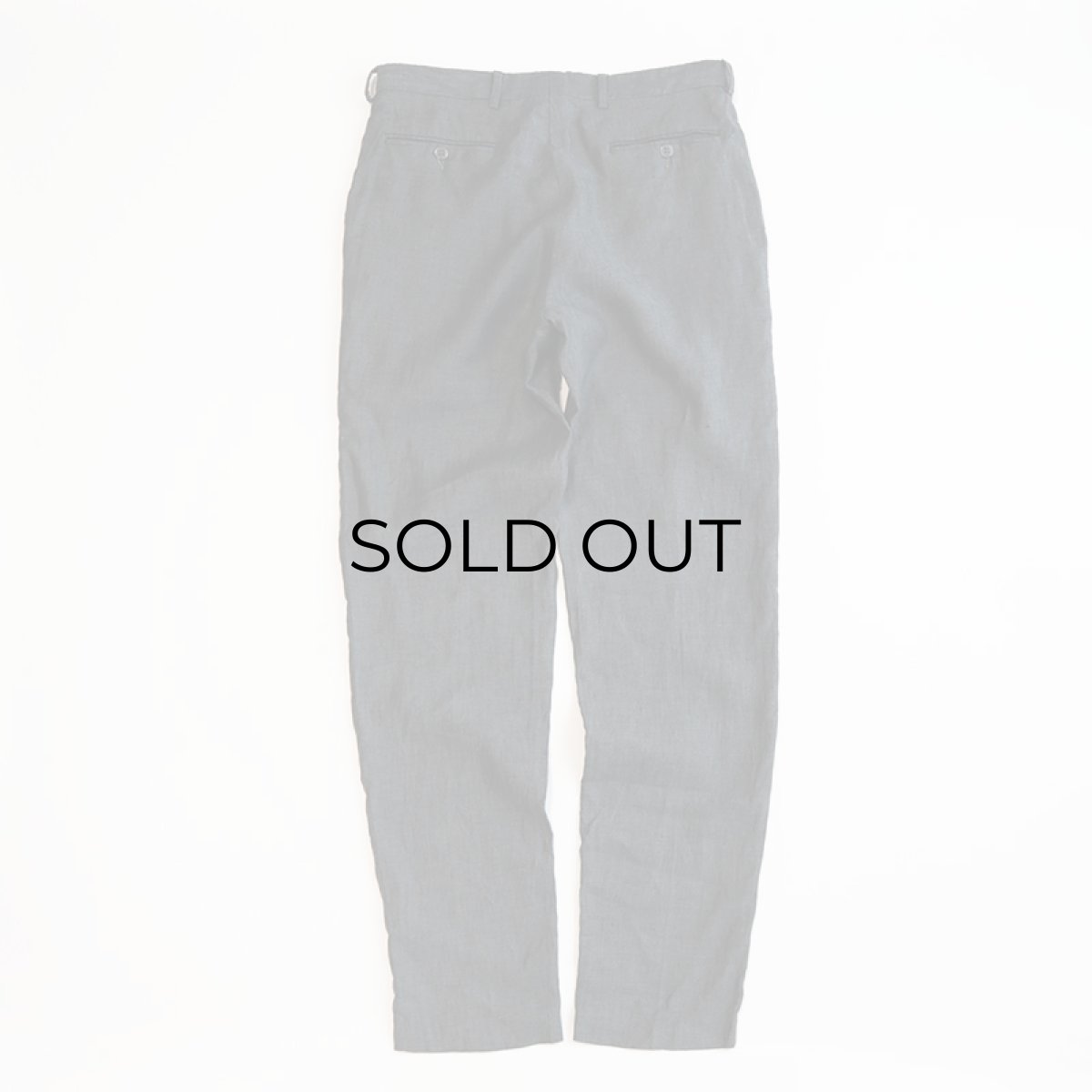 画像3: OLD GUIDO d'ANGHIARI LINEN TUCK SLACKS【W32 x L33.5 程度】 (3)