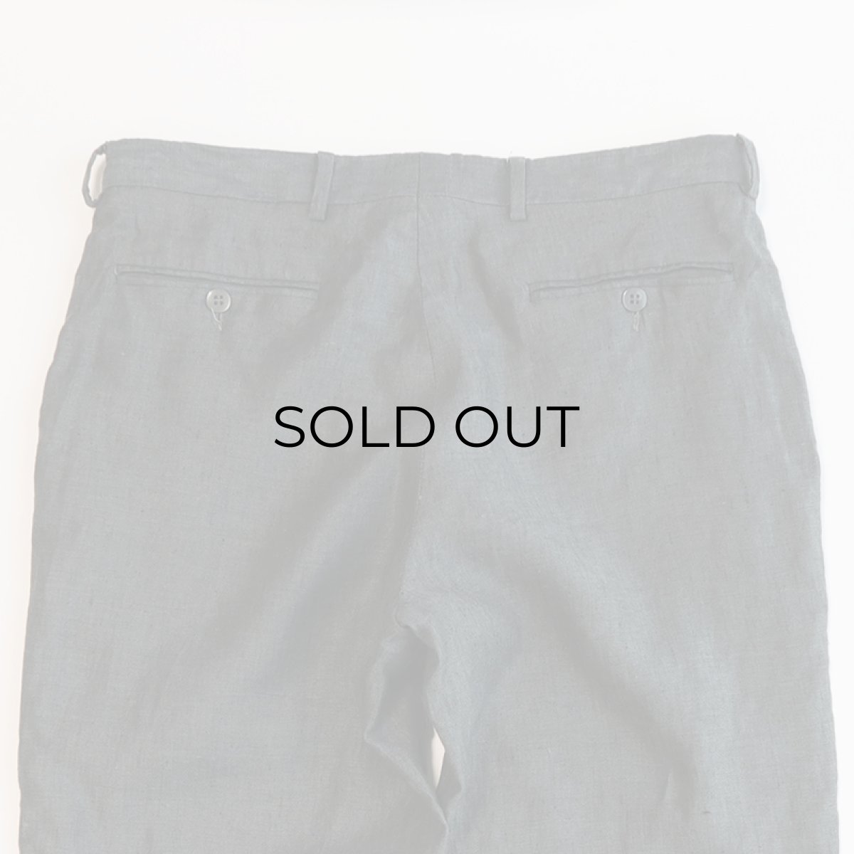 画像6: OLD GUIDO d'ANGHIARI LINEN TUCK SLACKS【W32 x L33.5 程度】 (6)