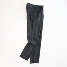 画像2: OLD GUIDO d'ANGHIARI LINEN TUCK SLACKS【W32 x L33.5 程度】 (2)