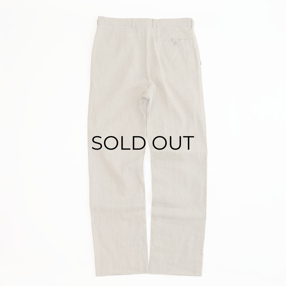 画像3: OLD DAKOTA COTTON LINEN TUCK SLACKS【W32 x L31 程度】 (3)