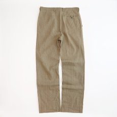 画像3: OLD DAKOTA COTTON LINEN TUCK SLACKS【W32 x L31 程度】 (3)