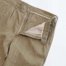 画像4: OLD DAKOTA COTTON LINEN TUCK SLACKS【W32 x L31 程度】 (4)