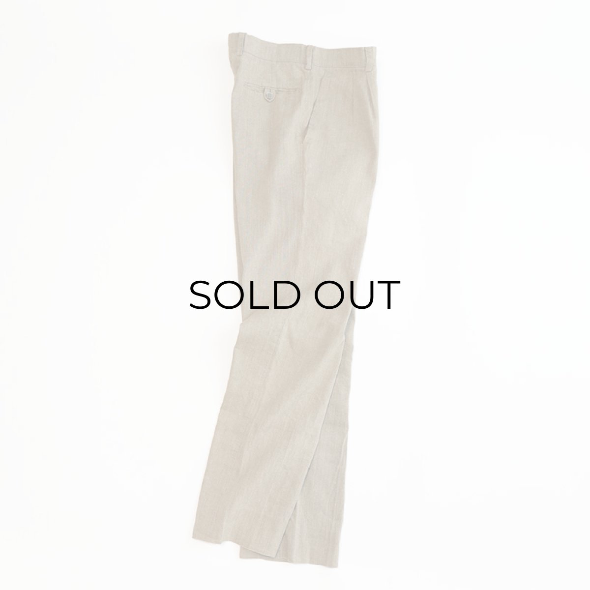 画像2: OLD DAKOTA COTTON LINEN TUCK SLACKS【W32 x L31 程度】 (2)