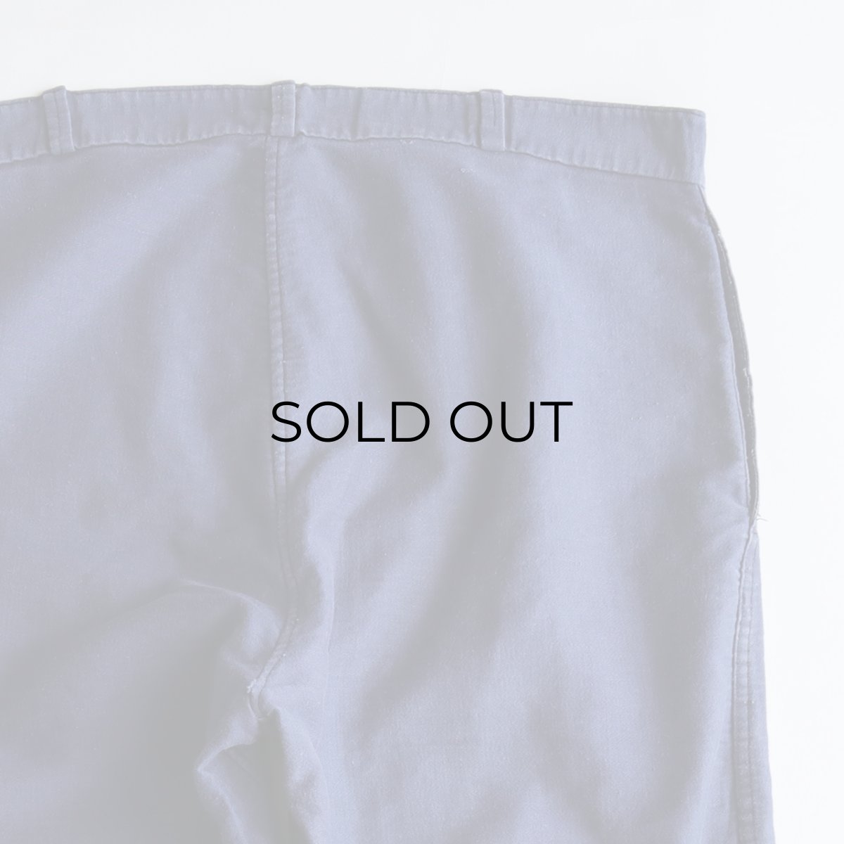 画像7: 〜50's MAISON DU "BON OUVRIER" COTTON MOLESKIN FRENCH WORK PANTS　【W38 x L29.5 程度】 (7)