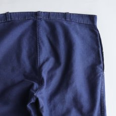 画像7: 〜50's MAISON DU "BON OUVRIER" COTTON MOLESKIN FRENCH WORK PANTS　【W38 x L29.5 程度】 (7)