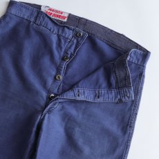 画像4: 〜50's MAISON DU "BON OUVRIER" COTTON MOLESKIN FRENCH WORK PANTS　【W38 x L29.5 程度】 (4)