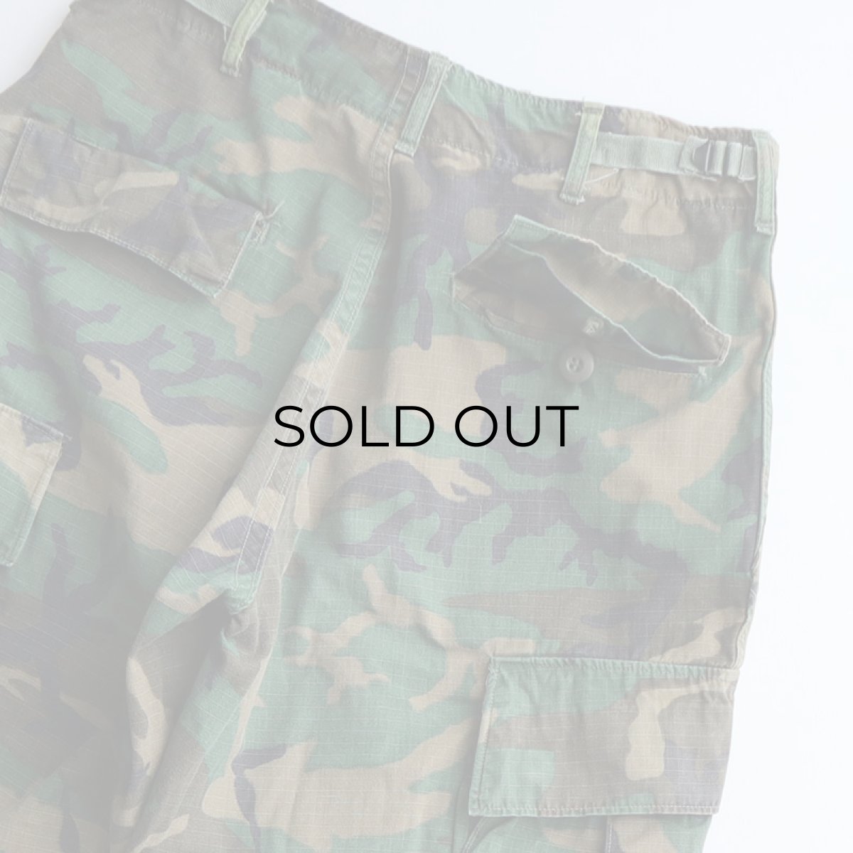 画像7: 60's US ARMY RIP-STOP COTTON POPLIN ERDL LEAF CAMOUFLAGE JUNGLE FATIGUE CARGO PANTS【SMALL-LONG】 (7)