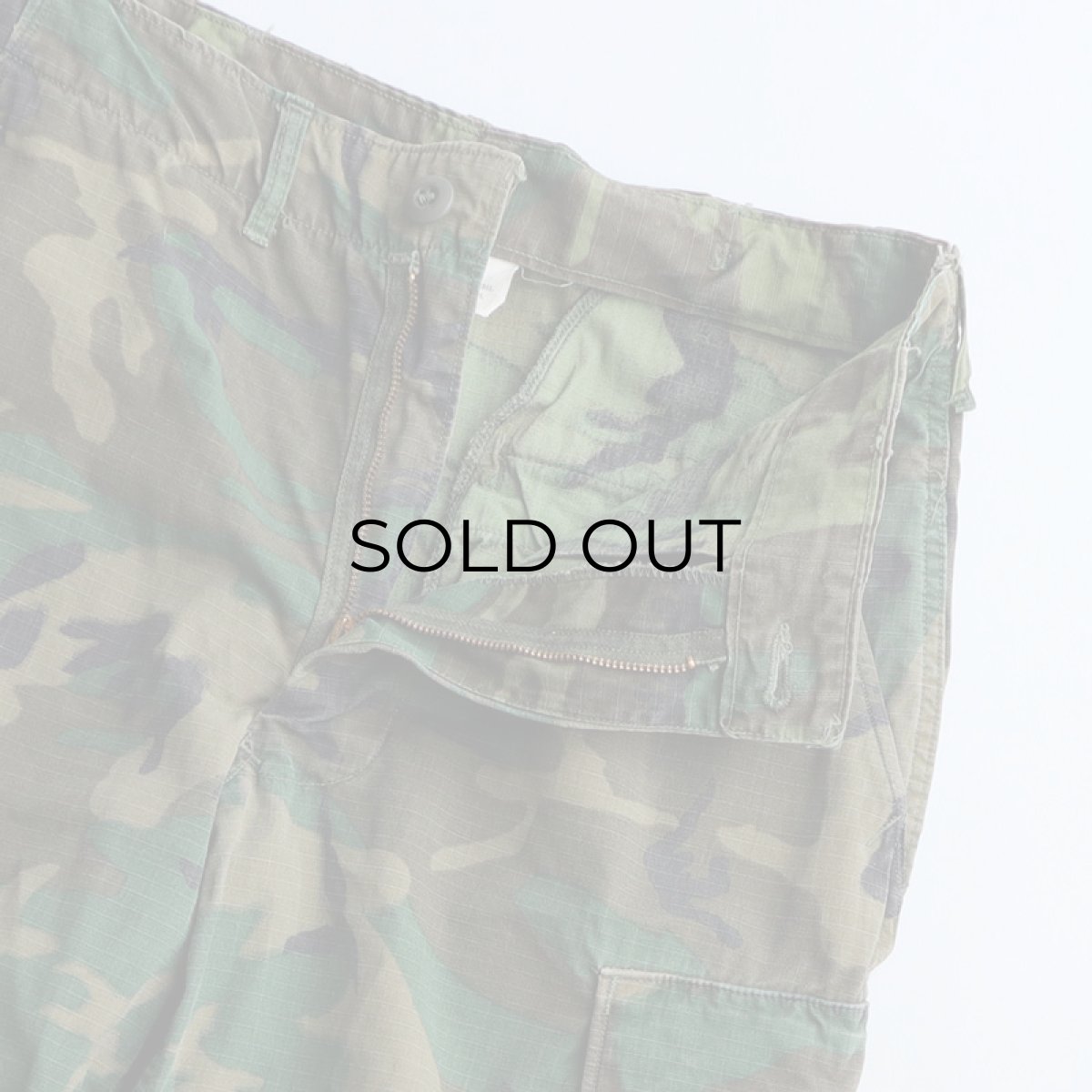 画像5: 60's US ARMY RIP-STOP COTTON POPLIN ERDL LEAF CAMOUFLAGE JUNGLE FATIGUE CARGO PANTS【SMALL-LONG】 (5)