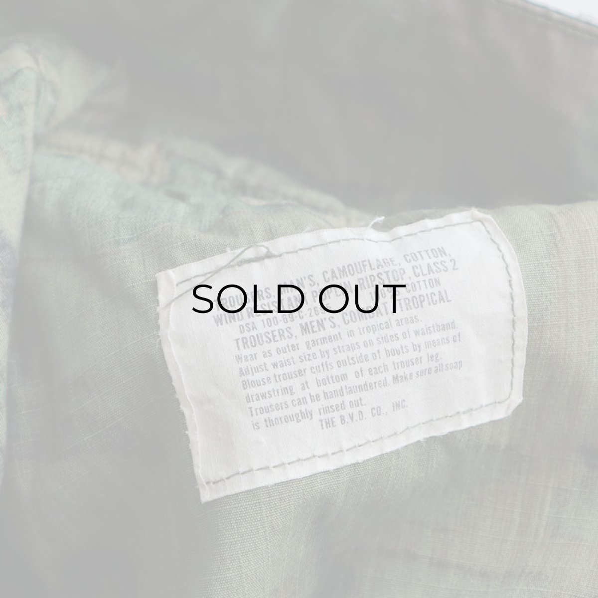 画像10: 60's US ARMY RIP-STOP COTTON POPLIN ERDL LEAF CAMOUFLAGE JUNGLE FATIGUE CARGO PANTS【SMALL-LONG】 (10)