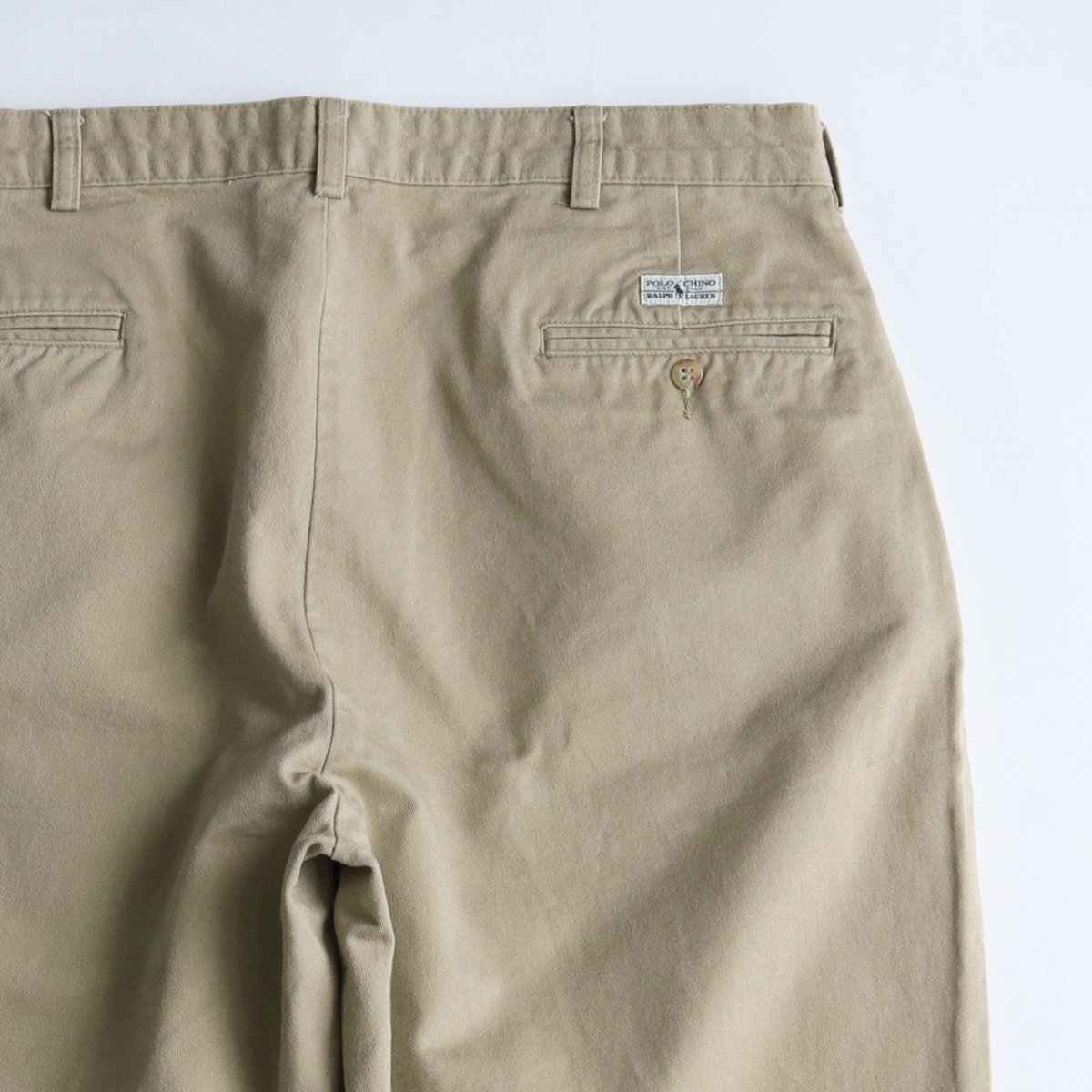 画像5: 90's Polo by Ralph Lauren "POLO CHINO" COTTON TWILL TUCK PANTS【W36 x L35 程度】 (5)