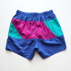 画像3: 〜90's NEWPORT BLUE NYLON MULTI COLOR SWIM SHORTS (3)