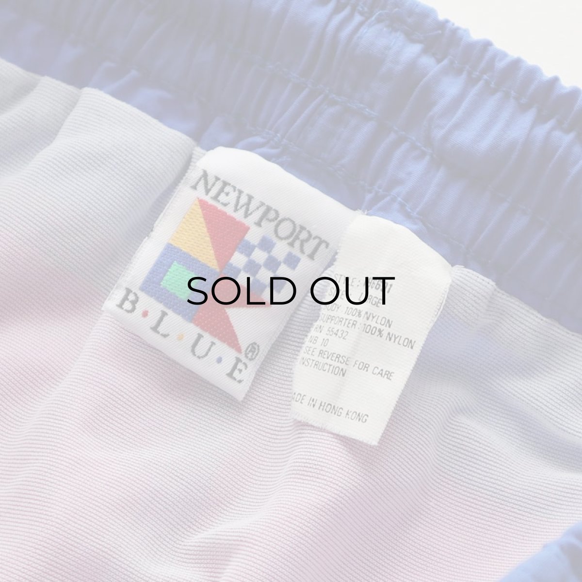 画像7: 〜90's NEWPORT BLUE NYLON MULTI COLOR SWIM SHORTS (7)