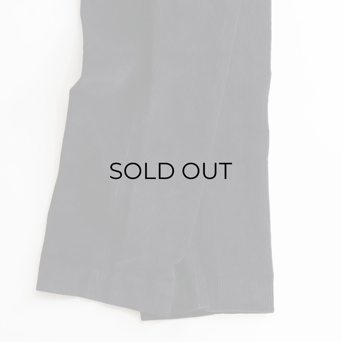 画像5: OLD UNKNOWN BRAND BLACK WIDE WALE CORDUROY TUCK PANTS 【SIZE : W31 x L26 程度】 (5)