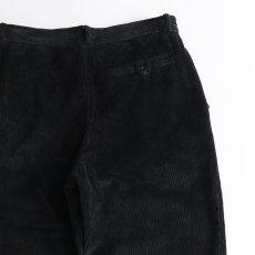 画像6: OLD UNKNOWN BRAND BLACK WIDE WALE CORDUROY TUCK PANTS 【SIZE : W31 x L26 程度】 (6)