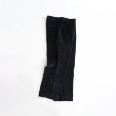 画像2: OLD UNKNOWN BRAND BLACK WIDE WALE CORDUROY TUCK PANTS 【SIZE : W31 x L26 程度】 (2)