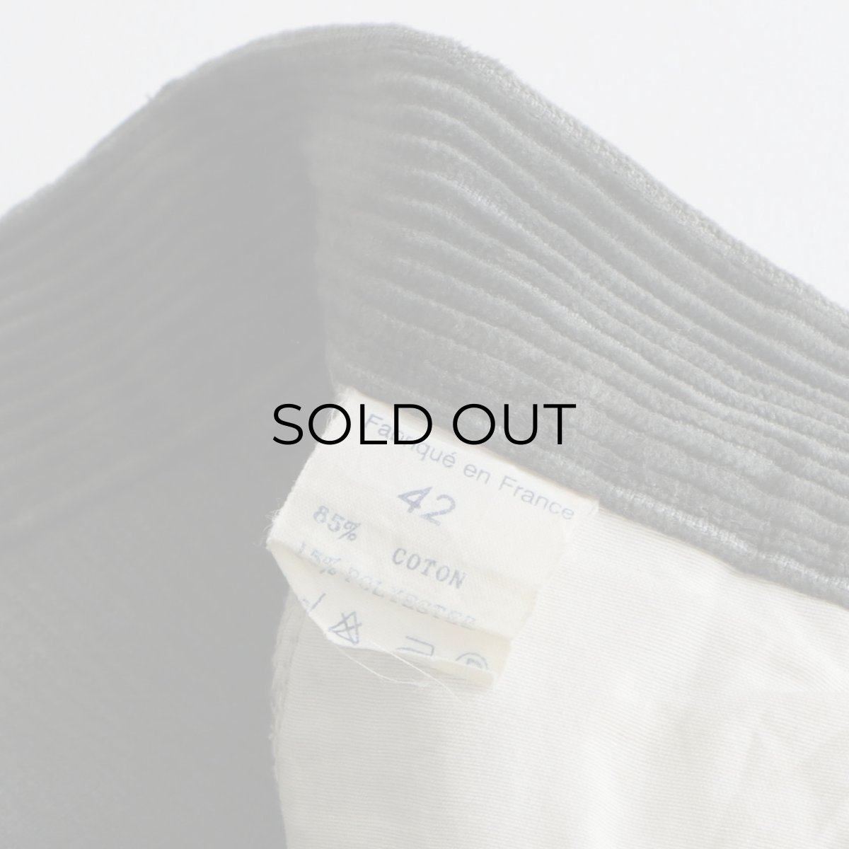 画像9: QUATTRO WIDE WALE CORDUROY TUCK PANTS "MADE IN FRANCE" 【SIZE : W33 x L30.5 程度】 (9)