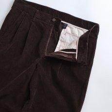 画像4: 〜00's CLUB ROOM COTTON CORDUROY TUCK PANTS 【SIZE : W36 x L28.5 程度】 (4)