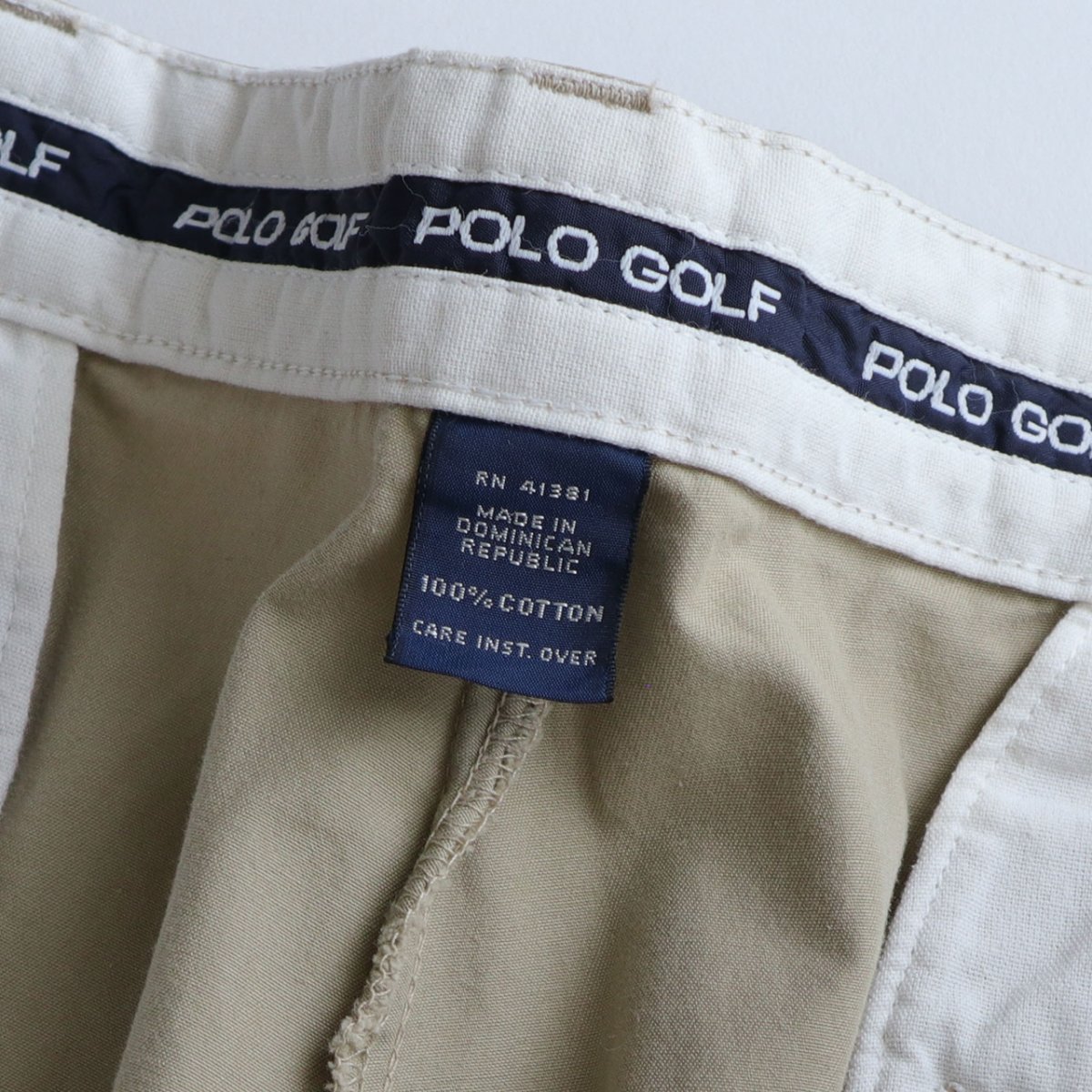 画像7: 90's Ralph Lauren "POLO GOLF" COTTON POPLIN TUCK PANTS【W35 x L31.5 程度】 (7)