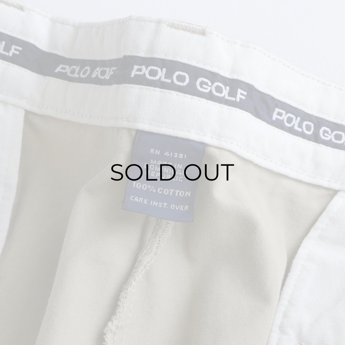 画像7: 90's Ralph Lauren "POLO GOLF" COTTON POPLIN TUCK PANTS【W35 x L31.5 程度】 (7)