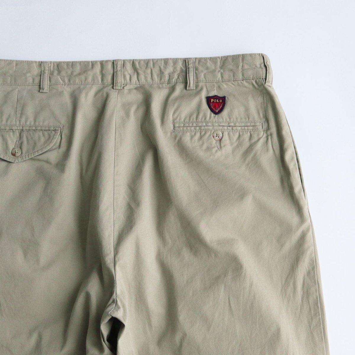 画像6: 90's Ralph Lauren "POLO GOLF" COTTON POPLIN TUCK PANTS【W35 x L31.5 程度】 (6)