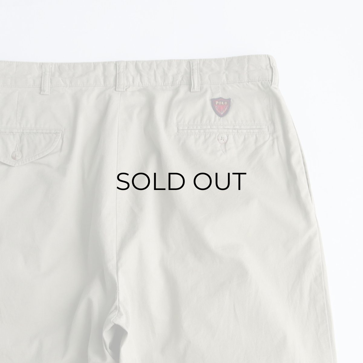 画像6: 90's Ralph Lauren "POLO GOLF" COTTON POPLIN TUCK PANTS【W35 x L31.5 程度】 (6)